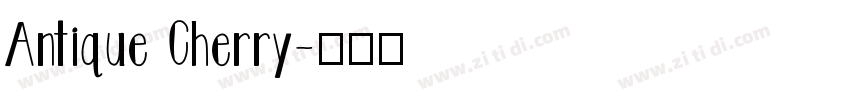 Antique Cherry字体转换